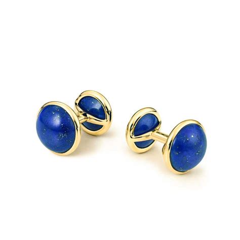 cufflinks with gemstones.